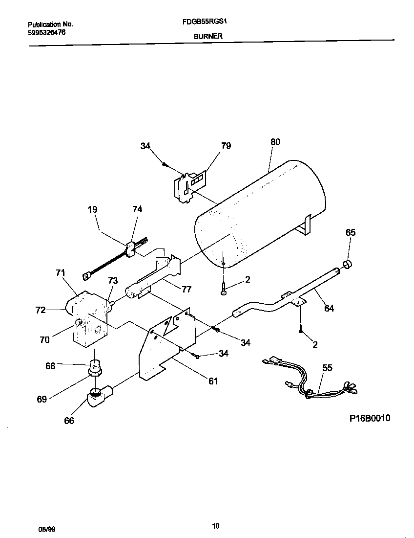 P16b0010 burner,valve