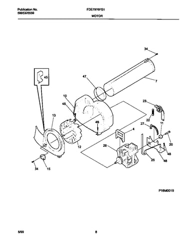 P16m0019 motor,blower