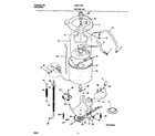Frigidaire FWS777GFT0 motor/tub diagram