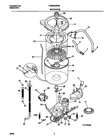 P12t0046 wshr mtr,hose