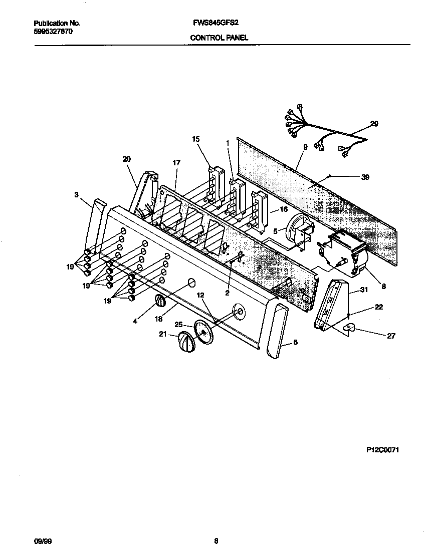 P12C0071 CONTROL PANEL