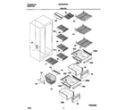 Universal/Multiflex (Frigidaire) MRS20HRAWA shelves diagram