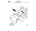 Frigidaire FDG546RES3 p16d0020 frnt pnl,door diagram