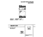 Gibson GDG337REW1 cover diagram