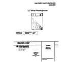 White-Westinghouse WWX433REW0 cover diagram