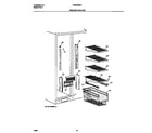 Frigidaire FRS24BGGW2 freezer shelves diagram