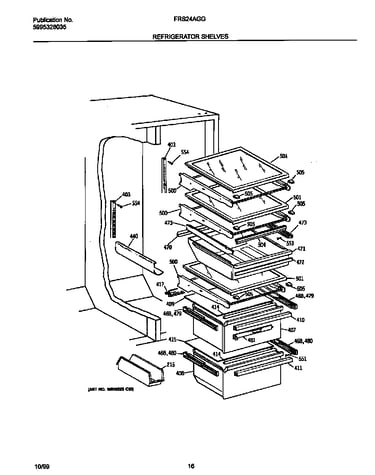 Refr shelves