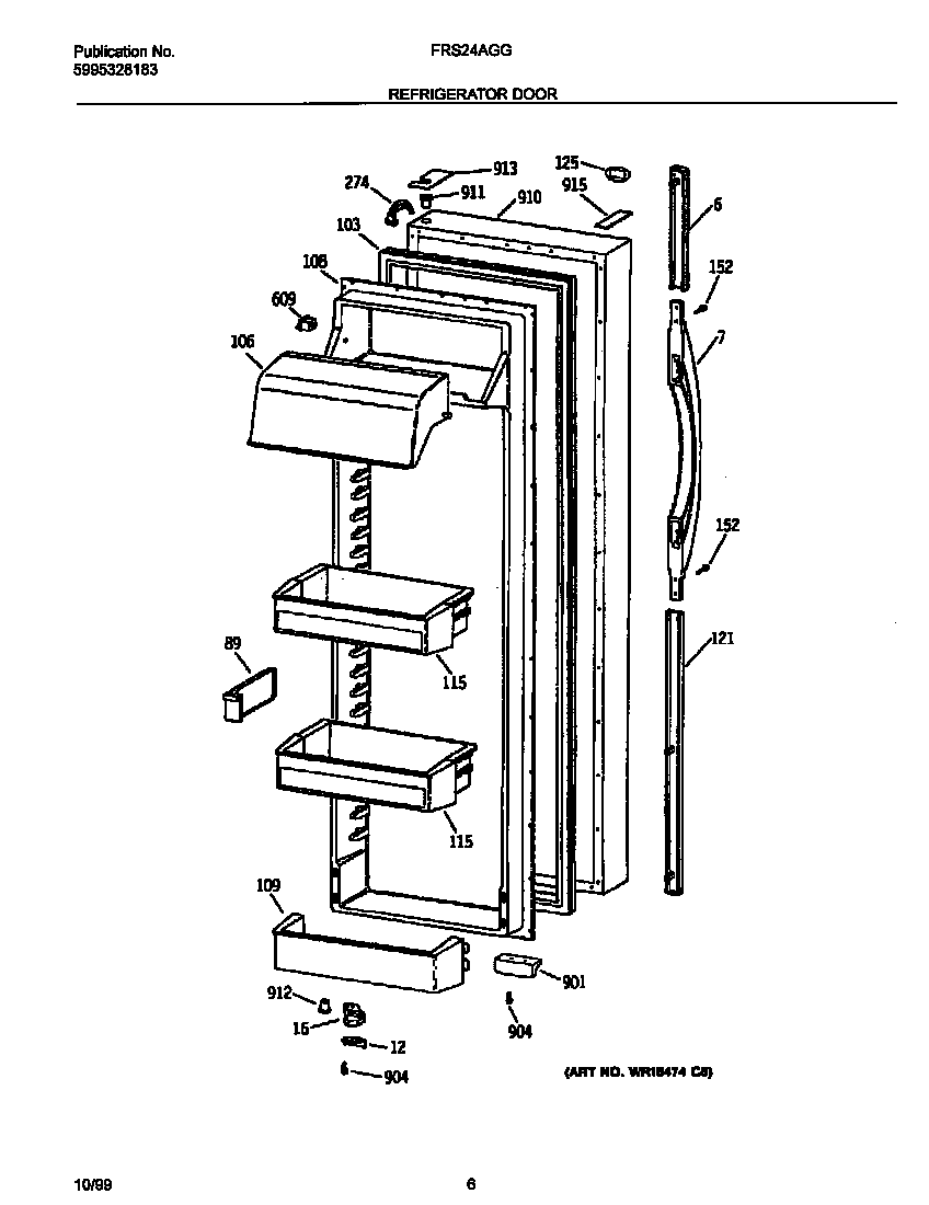 Refrigerator door