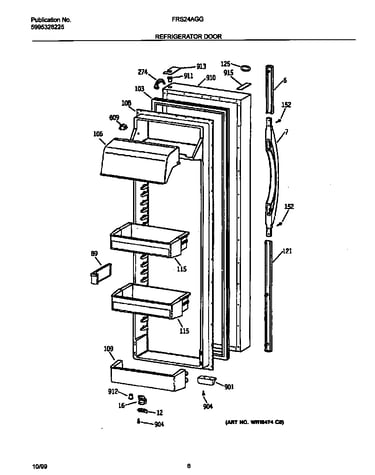 Refrigerator door