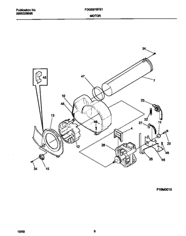 P16m0019 motor,blower