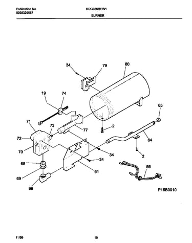 P12b0010 burner, valve