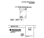 White-Westinghouse WDG336RES1 cover diagram