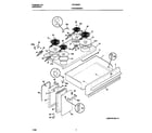 Frigidaire FEF450WFDE top/drawer diagram