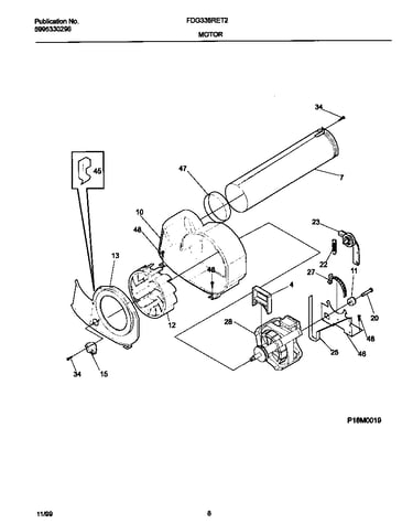 P16m0019 motor,blower
