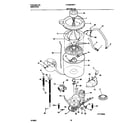 Frigidaire FLXG52RBT7 motor/tub diagram