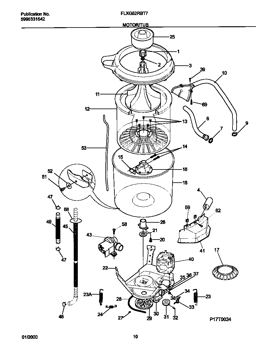 Motor/tub