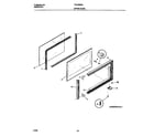 Tappan TGO336BGW1 upper door diagram