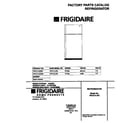 Frigidaire FRT21ILRGW1 cover diagram
