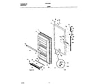 Frigidaire FFU14F9GW1 door diagram