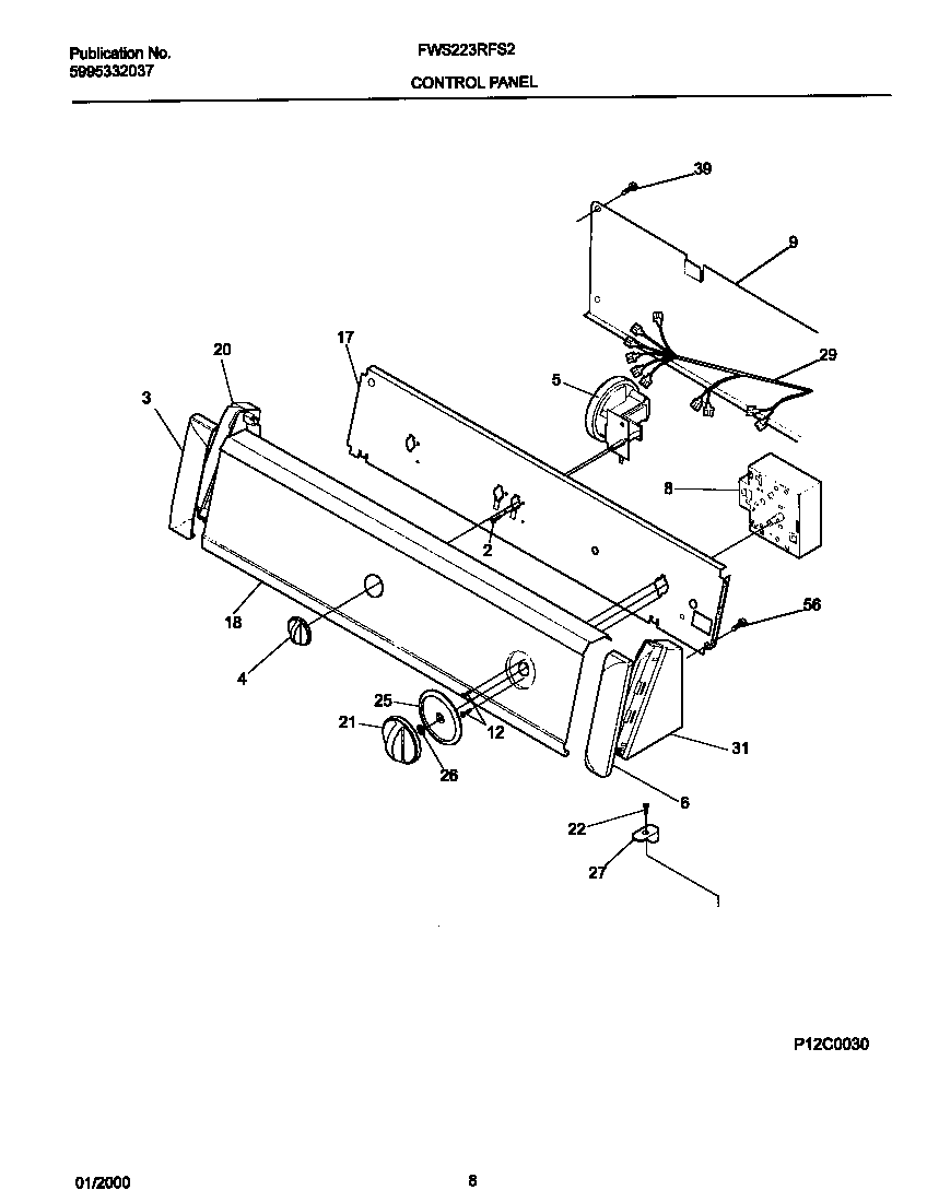 P12C0050 CONTROL PANEL