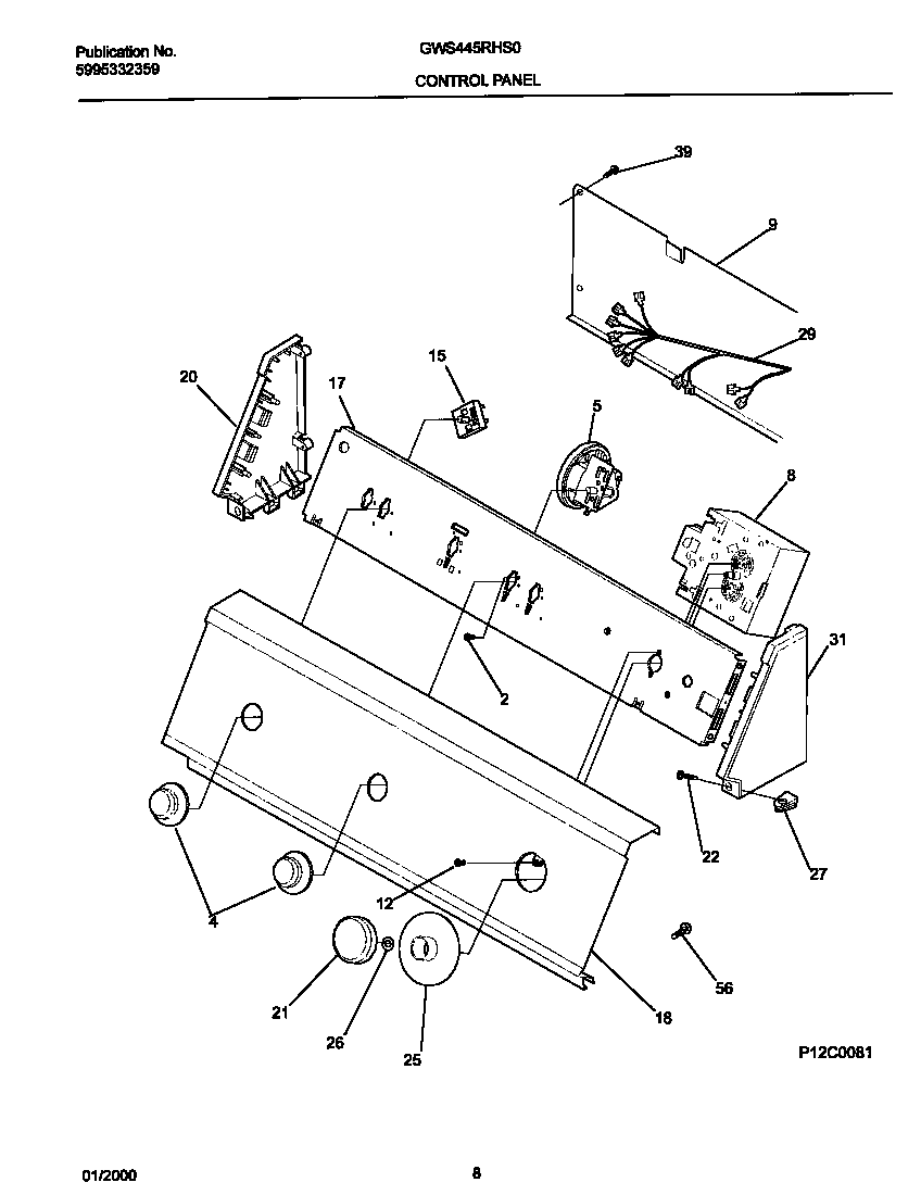 P12C0081 CONTROL PANEL