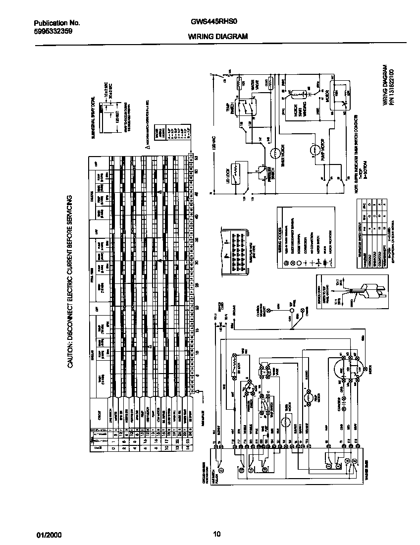 131822100 WIRING DIAGRAM