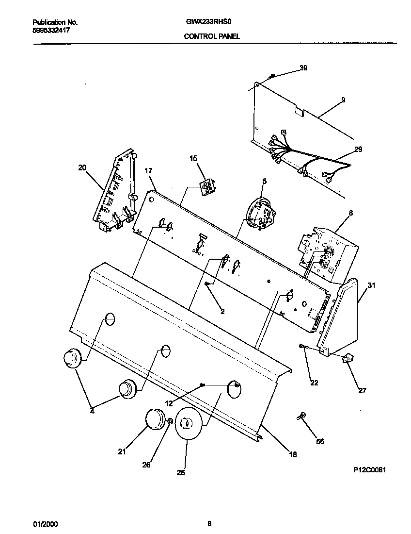 P12C0081 CONTROL PANEL