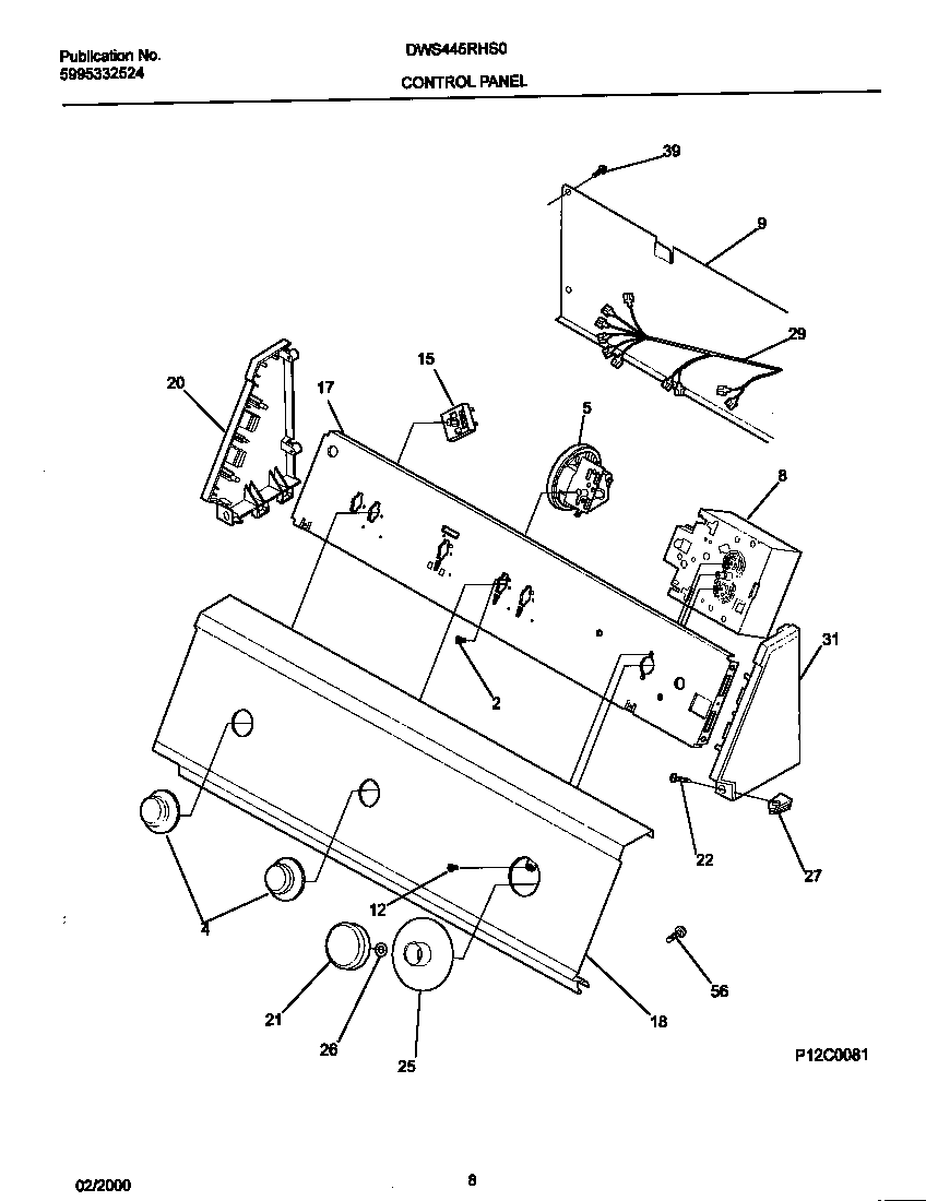 P12C0081 CONTROL PANEL