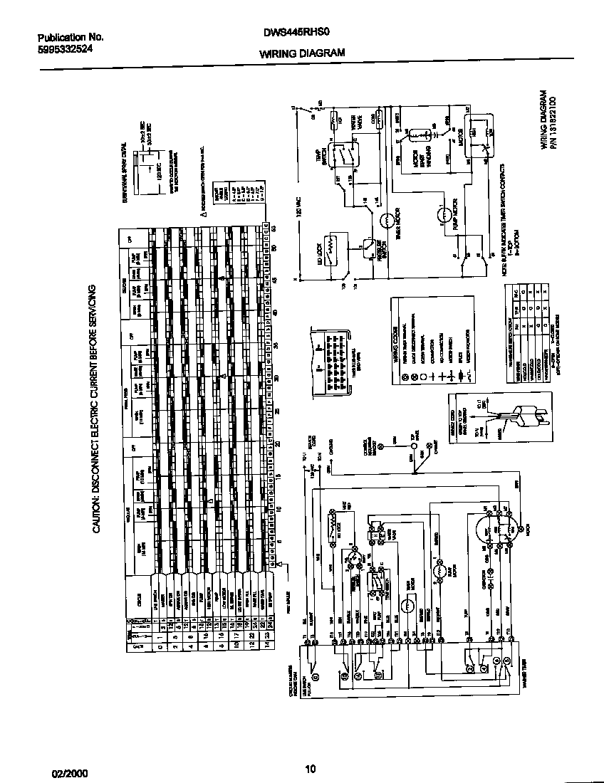 131822100 WIRING DIAGRAM