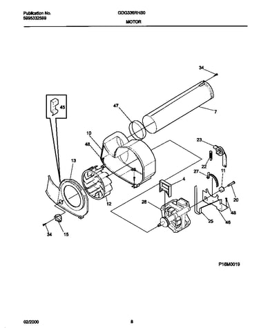 P16m0019 motor,blower