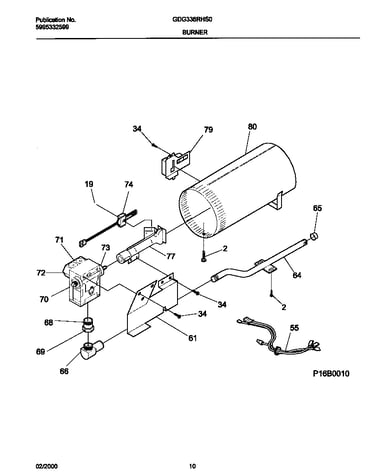 P16b0010 burner,valve