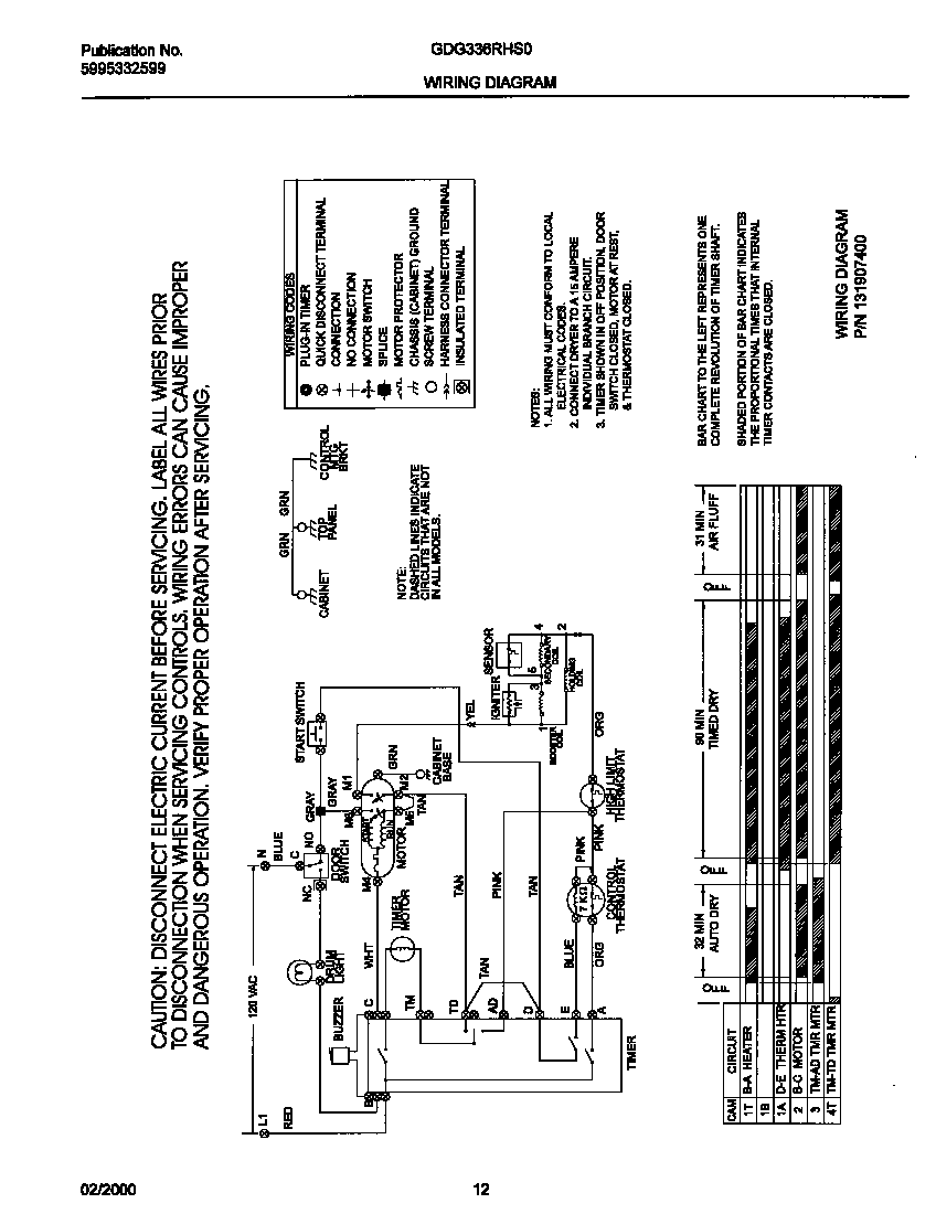 131907400 WIRING DIAGRAM