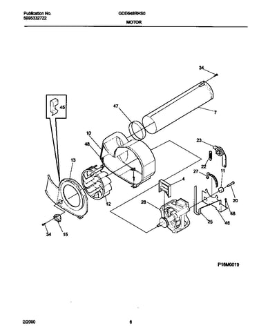 P16m0019 motor,blower