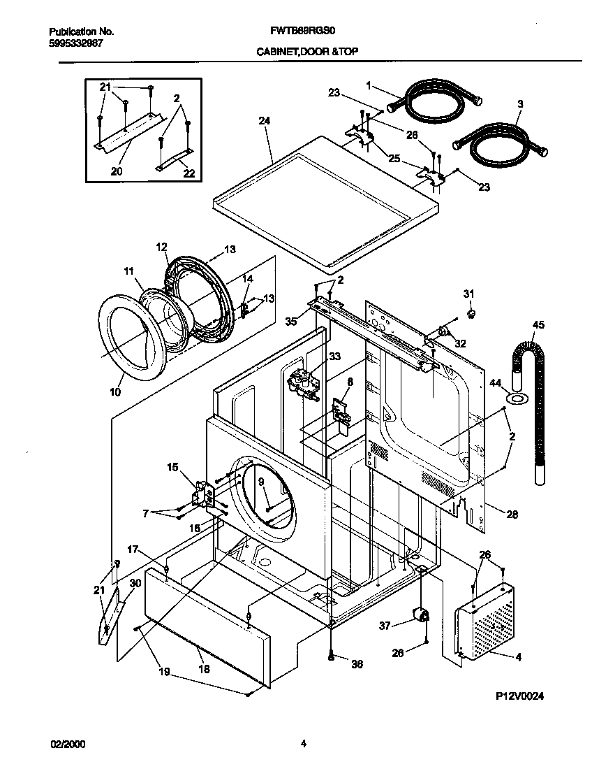 P12v0024 wshr cab,door