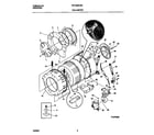 Frigidaire FWT425RHS0 p12t0050 wshr tub,motor diagram