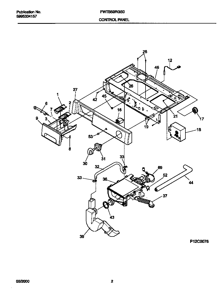 P12C0076 CONTROL PANEL