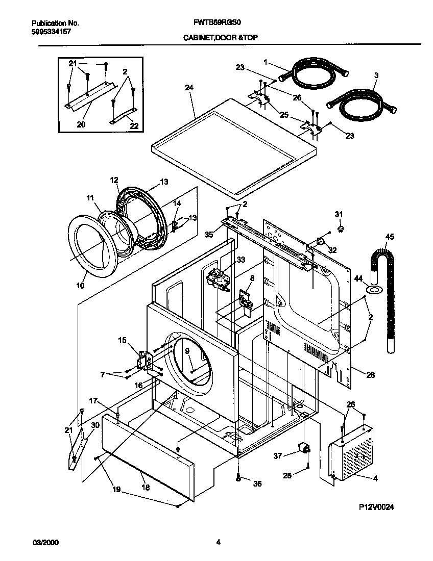 P12V0024 WSHR CAB,DOOR