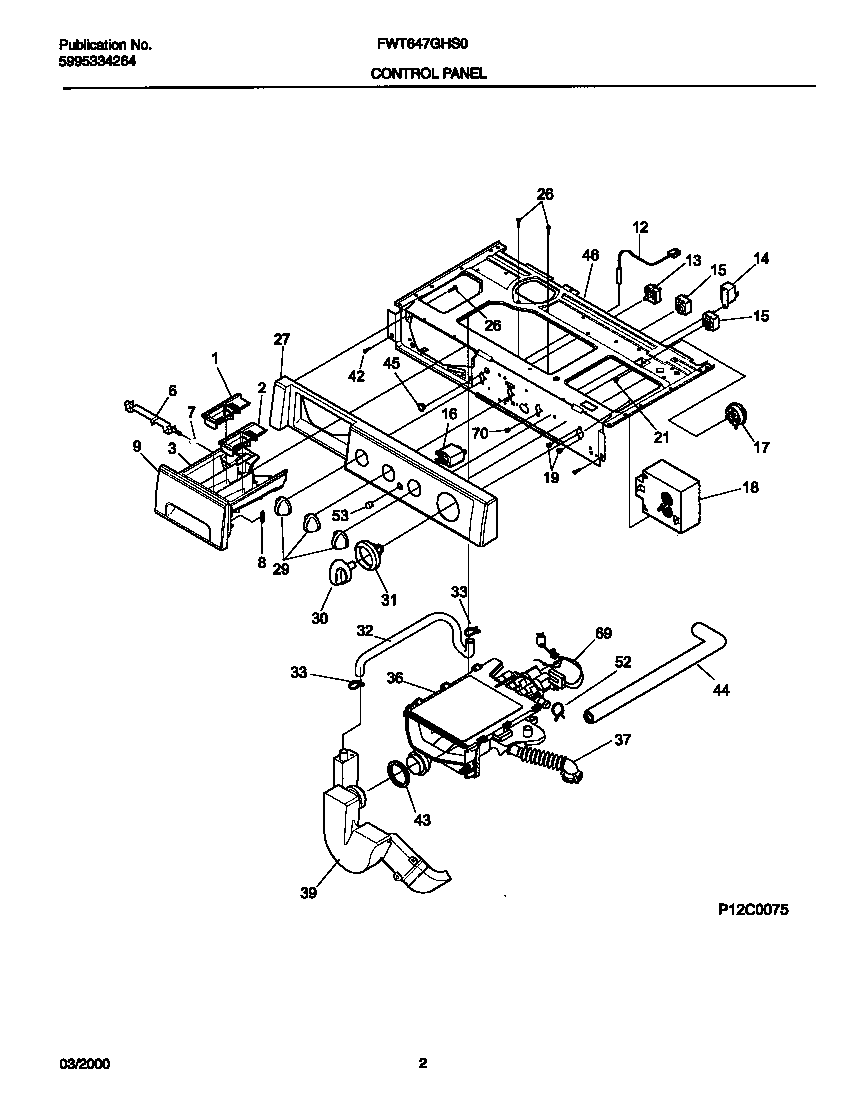 P12C0075 CONTROL PANEL