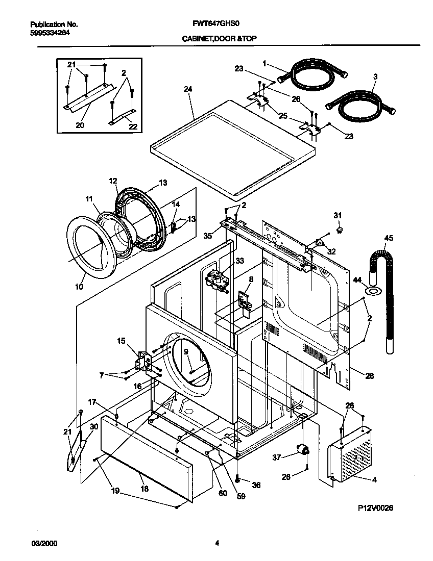 P12V0026 WSHR CAB,DOOR