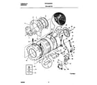 Frigidaire FWTR445RFS2 p12t0054 wshr tub,motor diagram
