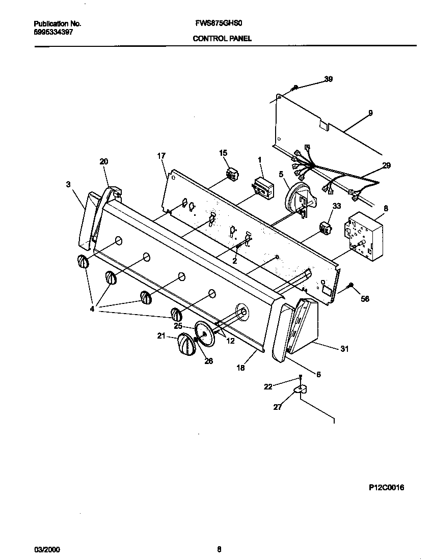 P12c0016 control panel