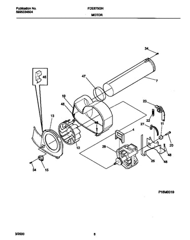 P16m0019 motor,blower