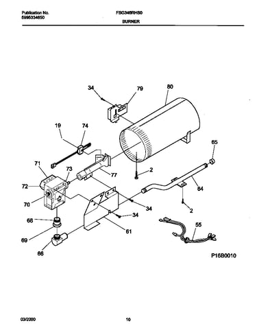 P16b0010 burner,valve