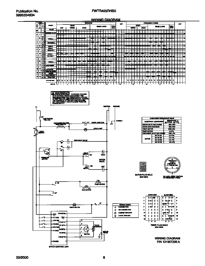 131907200 WIRING DIAGRAM