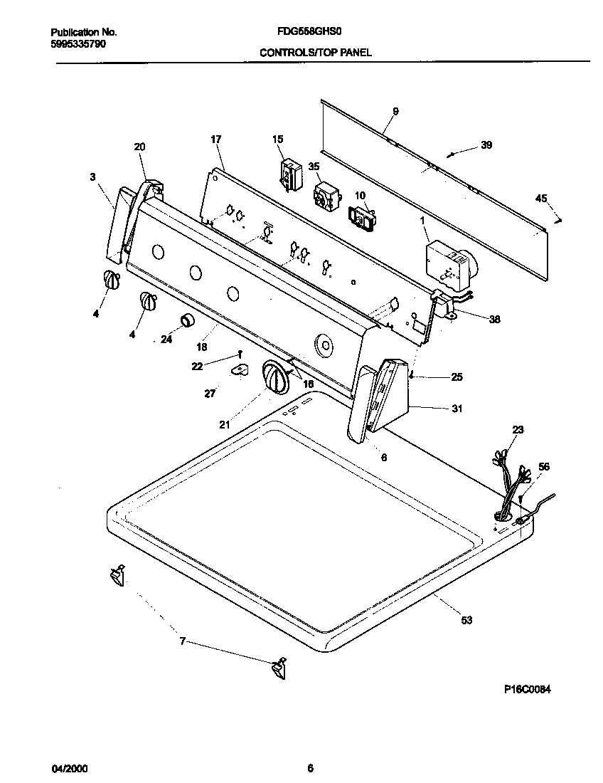 P16C0084 CONTROL PANEL