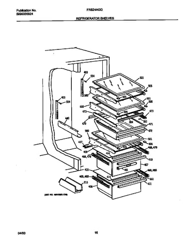 Refrigerator shelves