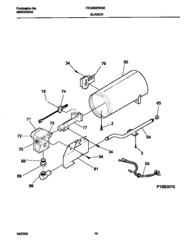 P16b0010 burner,valve