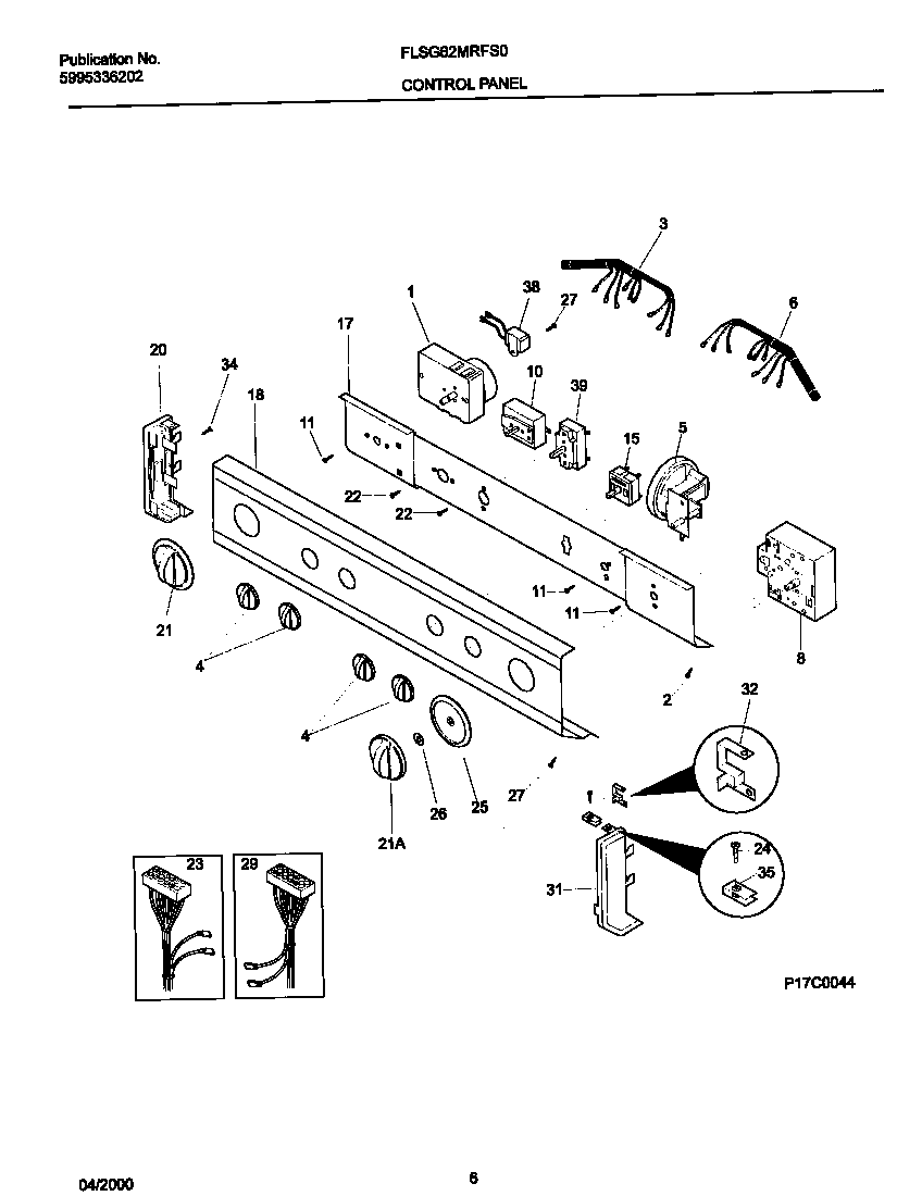 P17C0044 CONTROL PANEL