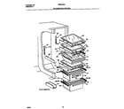 Frigidaire FRS24AGDB0 refrigerator shelves diagram
