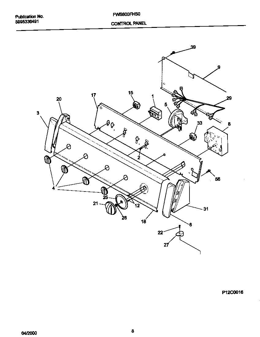 P12c0016 control panel